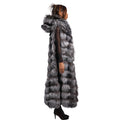 Full Length Fox Fur Chevron-Cut Vest