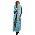 Full Length Fox Fur Chevron-Cut Vest