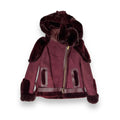 Women's Biker Shearling with Fox Collar