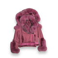 Women's Biker Shearling with Fox Collar