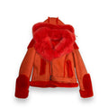 Women's Biker Shearling with Fox Collar