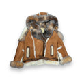 Women's Biker Shearling with Fox Collar