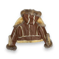 Women's Biker Shearling with Fox Collar