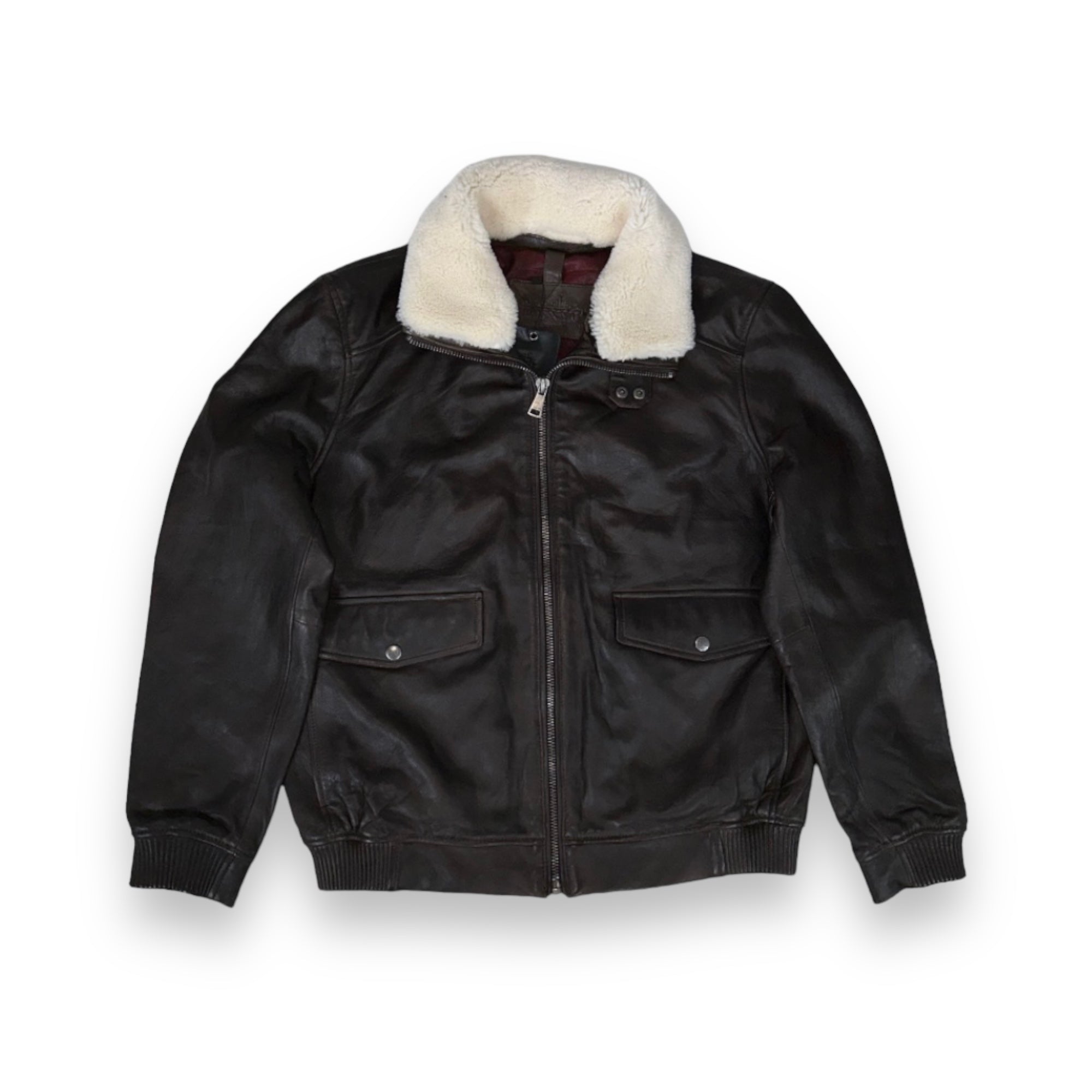 Black Classic Leather Bomber – Daniel's Leather