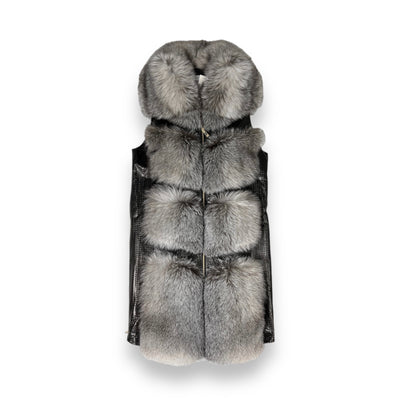 Leather and Fox 7/8 Vest