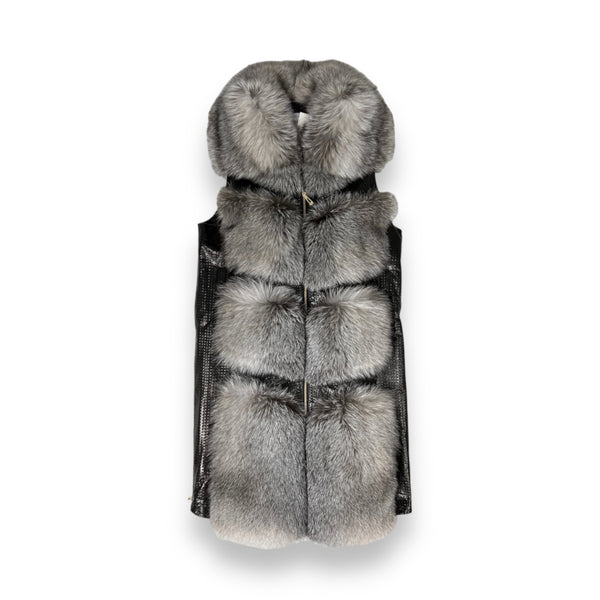 Leather and Fox 7/8 Vest