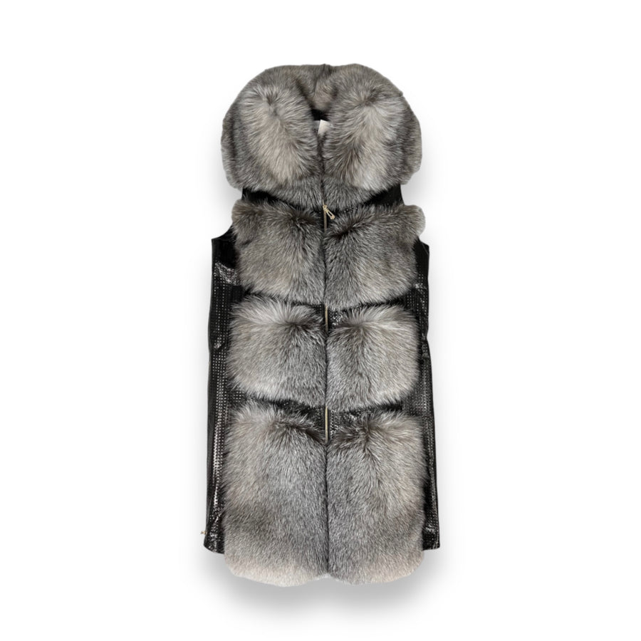 Leather and Fox 7/8 Vest