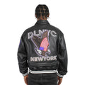 Star Varsity Leather Blinged Out
