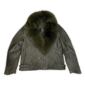 Men's Moto Jacket with Fox Collar
