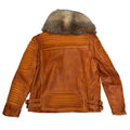Men's Moto Jacket with Fox Collar