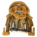 Biker Shearling with Fox Collar