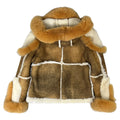Suede Biker Shearling with Fox Fur
