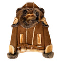 Suede Biker Shearling with Fox Fur