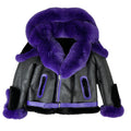 Biker Shearling with Fox Collar