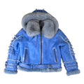 Biker Shearling with Fox Collar