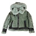 Biker Shearling with Fox Collar
