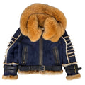 Biker Shearling with Fox Collar
