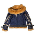 Biker Shearling with Fox Collar