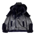 Biker Shearling with Fox Collar