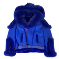 Biker Shearling with Fox Collar