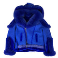 Suede Biker Shearling with Fox Fur
