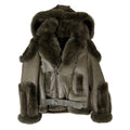 Biker Shearling with Fox Collar