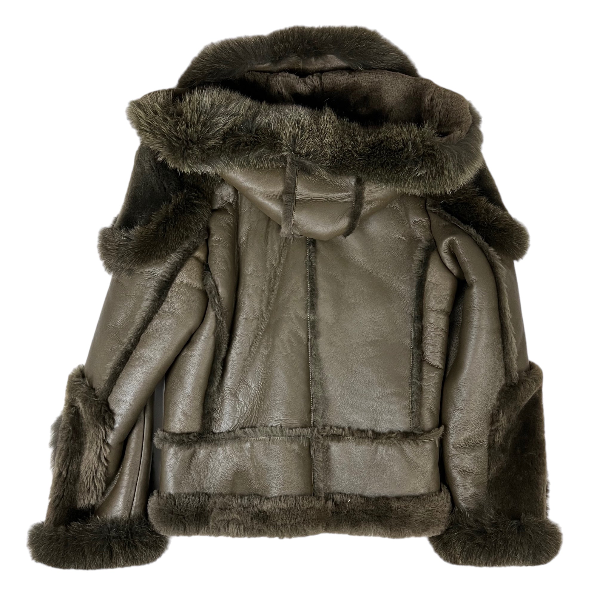Biker Shearling with Fox Collar – Daniel's Leather