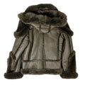 Biker Shearling with Fox Collar