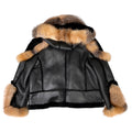 Biker Shearling with Fox Collar