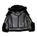 Biker Shearling with Fox Collar