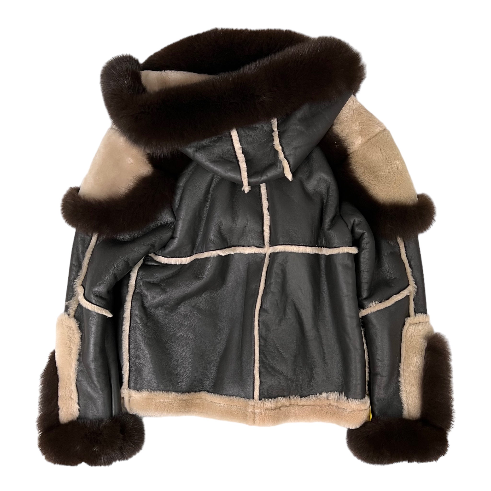 Biker Shearling with Fox Collar – Daniel's Leather