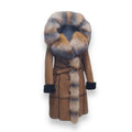 Shearling with Crystal Fox Hood and Middle Lining