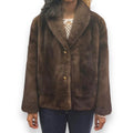 Dark Brown Mink Bomber