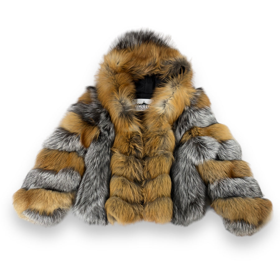 Tricolor Fox with Hood