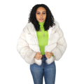 Layered Fox Cropped Bolero with Hood