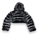 Cropped Chinchilla Bolero with Hood