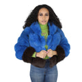 Layered Fox Cropped Bolero with Hood