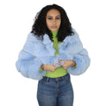 Layered Fox Cropped Bolero with Hood