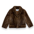 Dark Brown Mink Bomber