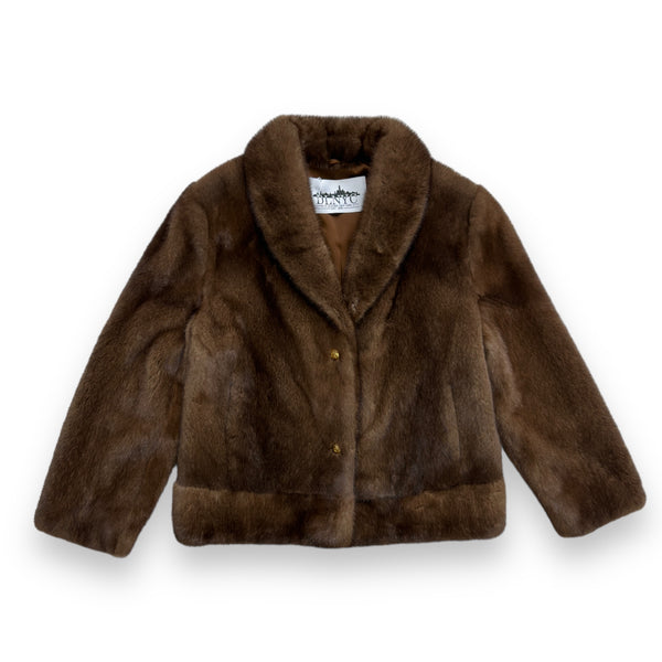 Dark Brown Mink Bomber