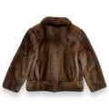 Dark Brown Mink Bomber