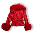Leather with Mongolian Lamb