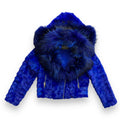 Biker Style Mink Jacket