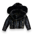 Biker Style Mink Jacket