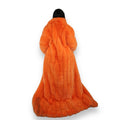 Faux Full Length Dragging Coat