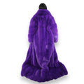 Faux Full Length Dragging Coat