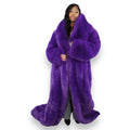 Faux Full Length Dragging Coat