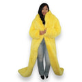 Faux Full Length Dragging Coat