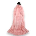 Faux Full Length Dragging Coat