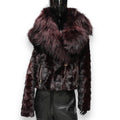 Biker Style Mink Jacket